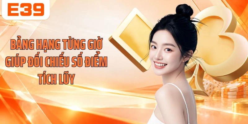 Bảng hạng từng giờ giúp đối chiếu số điểm tích lũy