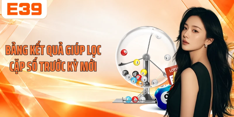 Bảng kết quả giúp lọc cặp số trước kỳ mới