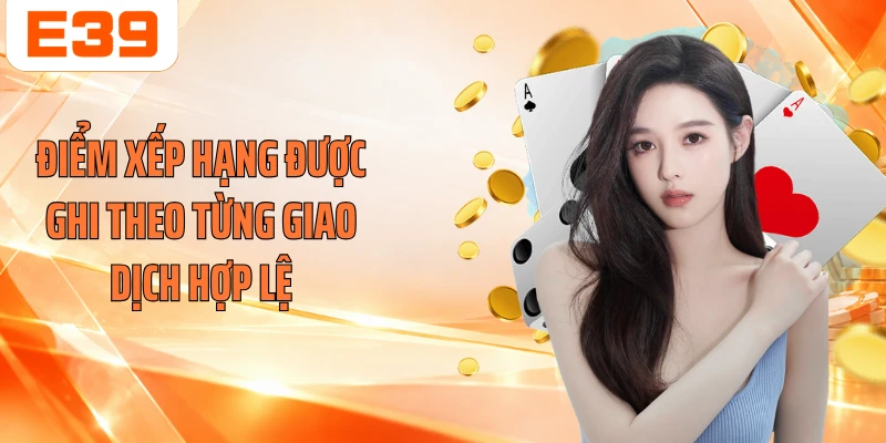 Điểm xếp hạng được ghi theo từng giao dịch hợp lệ
