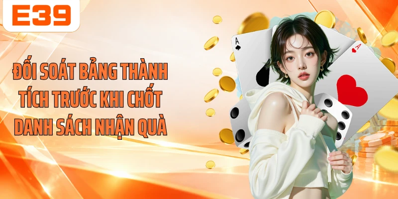 Đối soát bảng thành tích trước khi chốt danh sách nhận quà